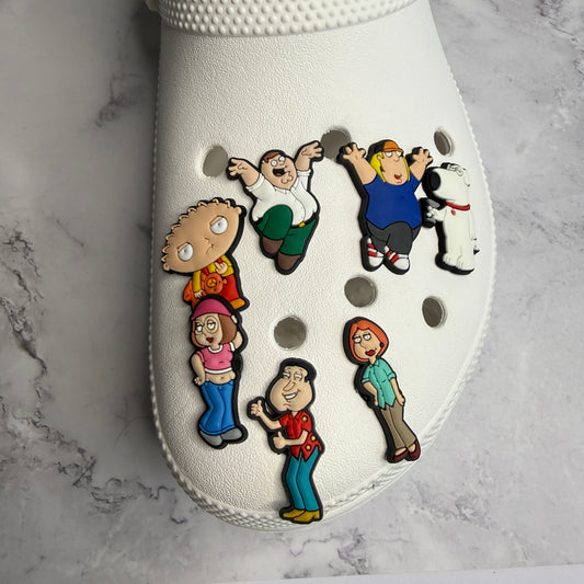 Family guy shoe charm collection