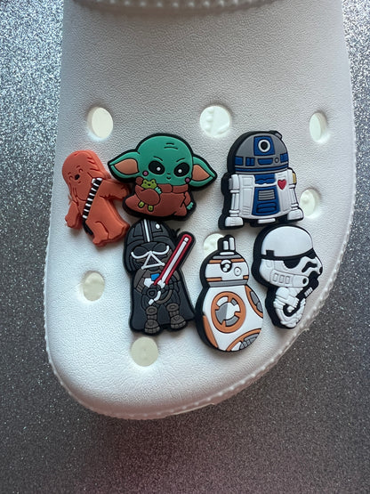 Galactic / space wars themed shoe charm bundle