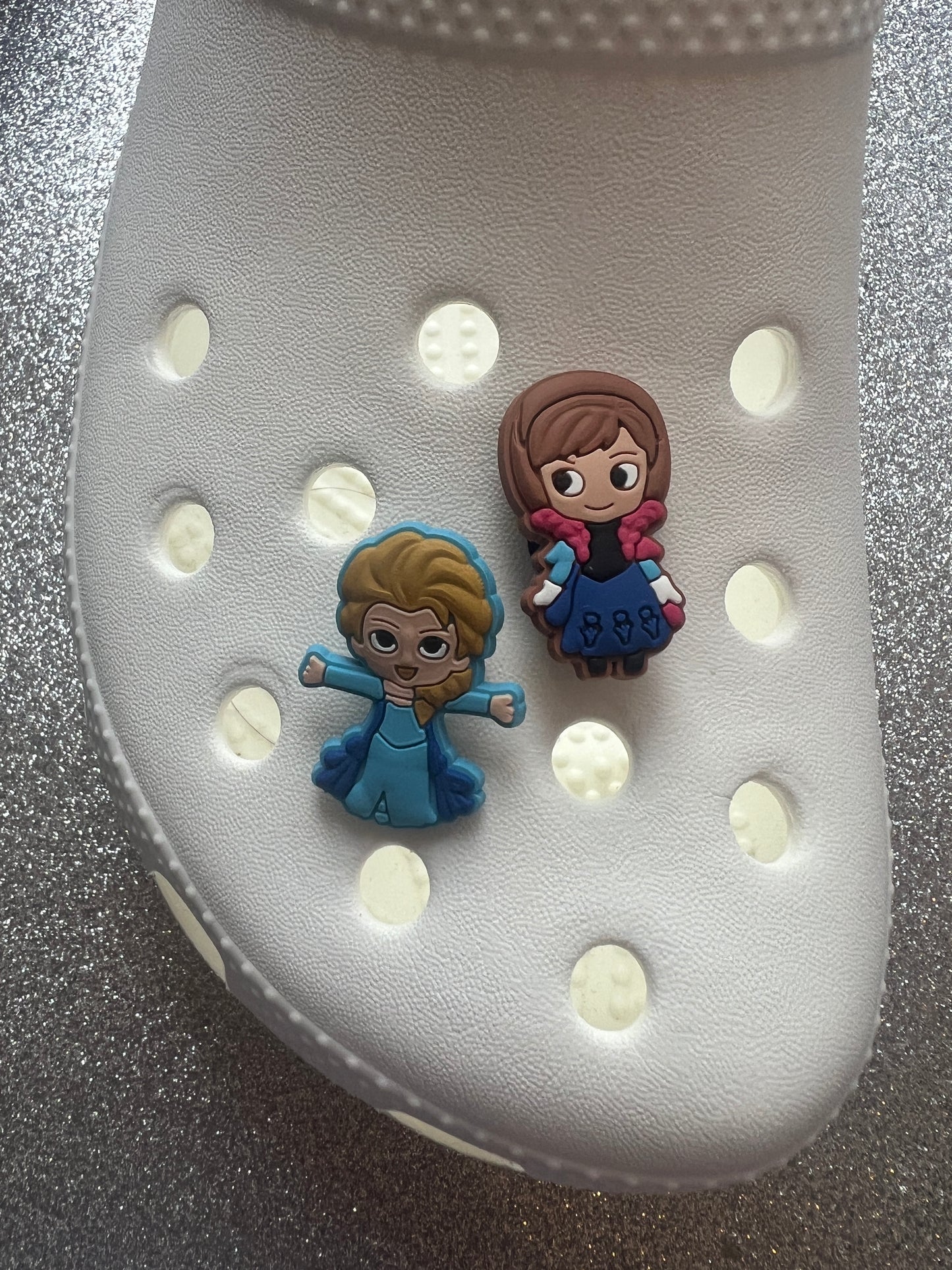 Freeze cold ice princess shoe charm collection