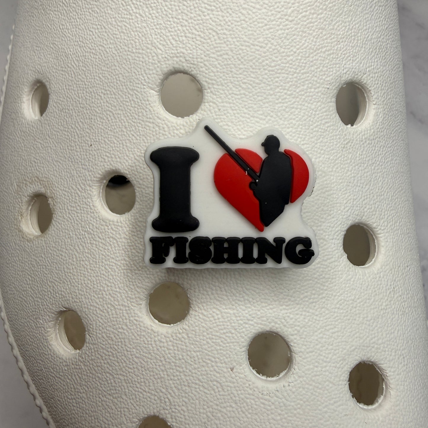 Fishing shoe charm collection
