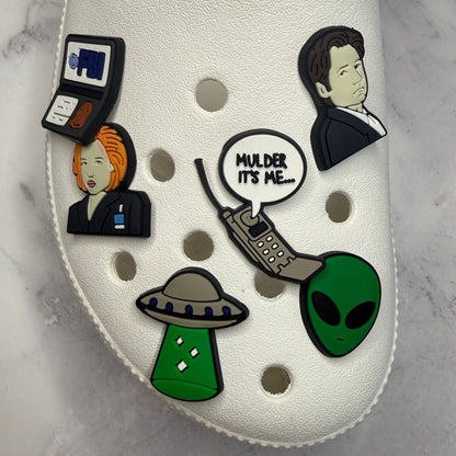Alien UFO tv show shoe charm collection