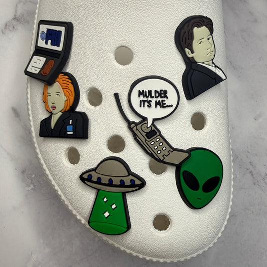 Alien UFO tv show shoe charm collection