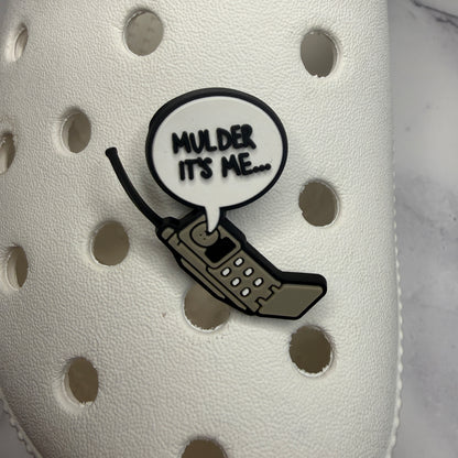 X files shoe charm collection - mulder its me, UFO