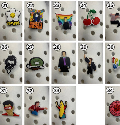 Kiss all the time, disco occasionally shoe charm collection | HSLOT | Inspired by Harry Styles