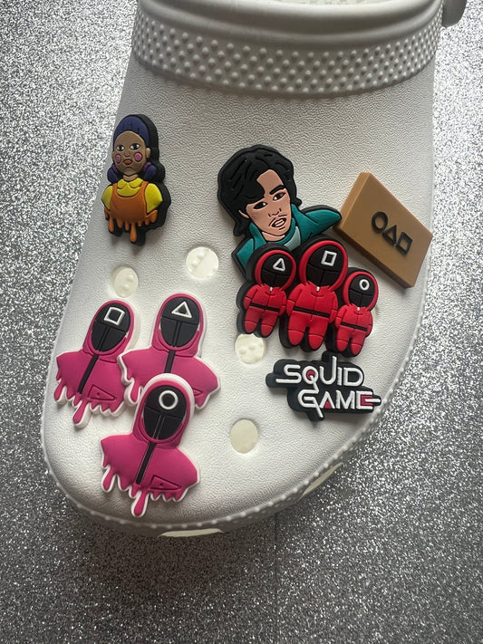 Squidgame TV shoe charm collection