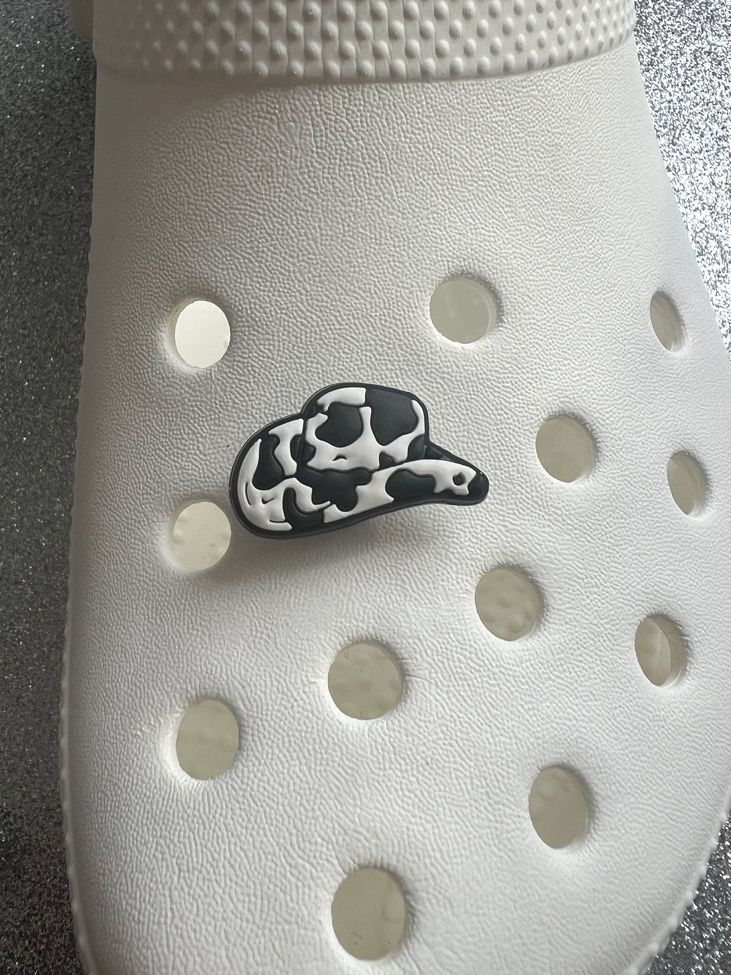 Cow print shoe charm collection