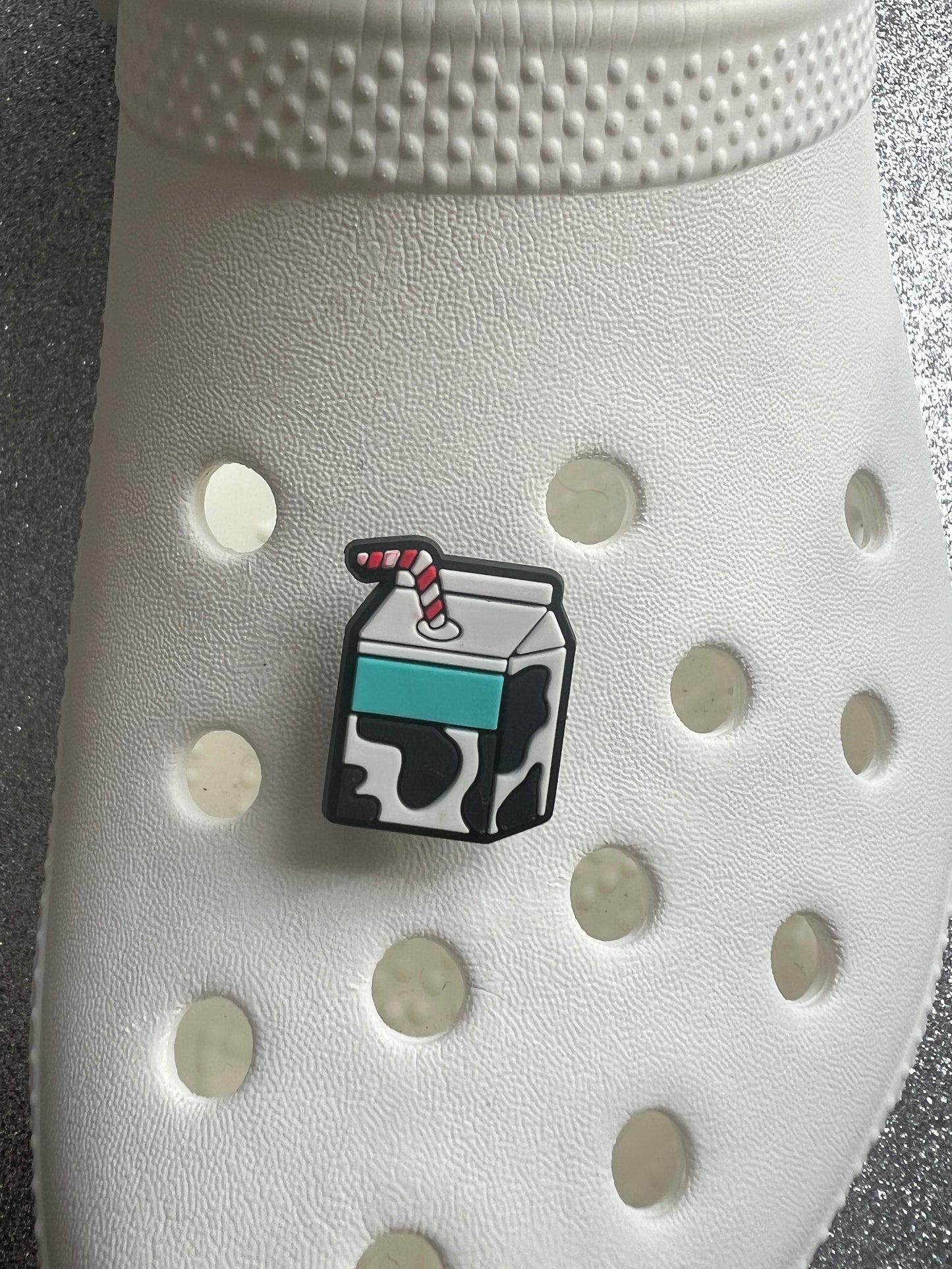 Cow print shoe charm collection