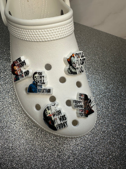 Halloween characters shoe charm collection - pennyw Chucky Michael Freddy