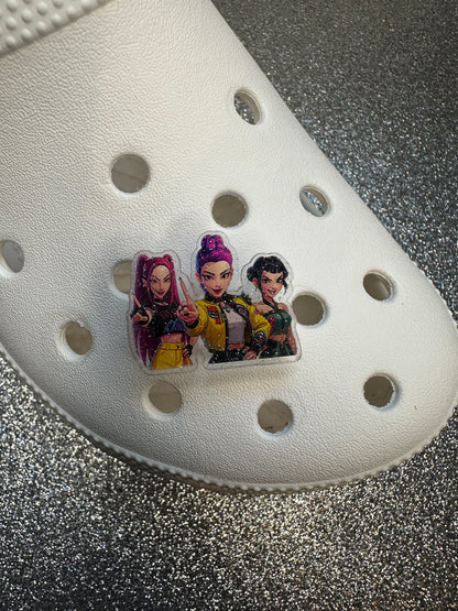 Resin&Plastic Kpop demon hunters shoe charm collection huntrx/saja boys