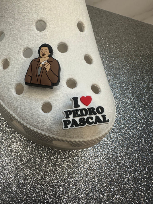 Pedro Pascal shoe charm collection