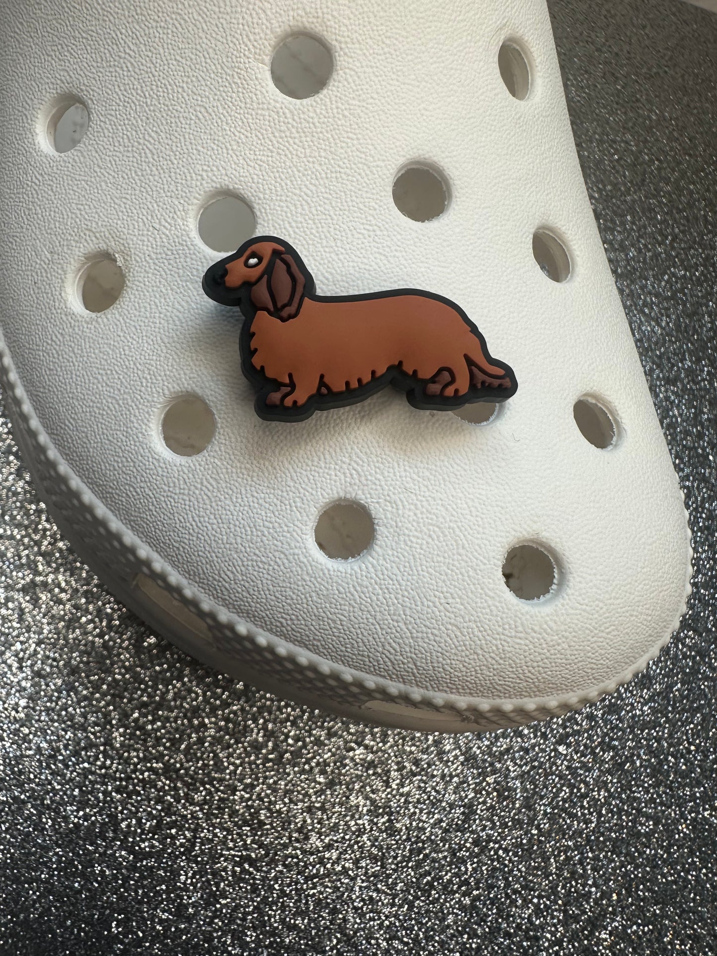 Sausage dog/Dachshund shoe charm collection