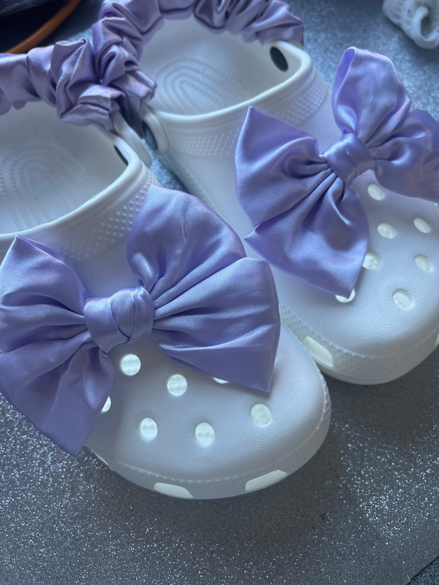 x2 clog bows - multiple colours COMES IN PAIRS