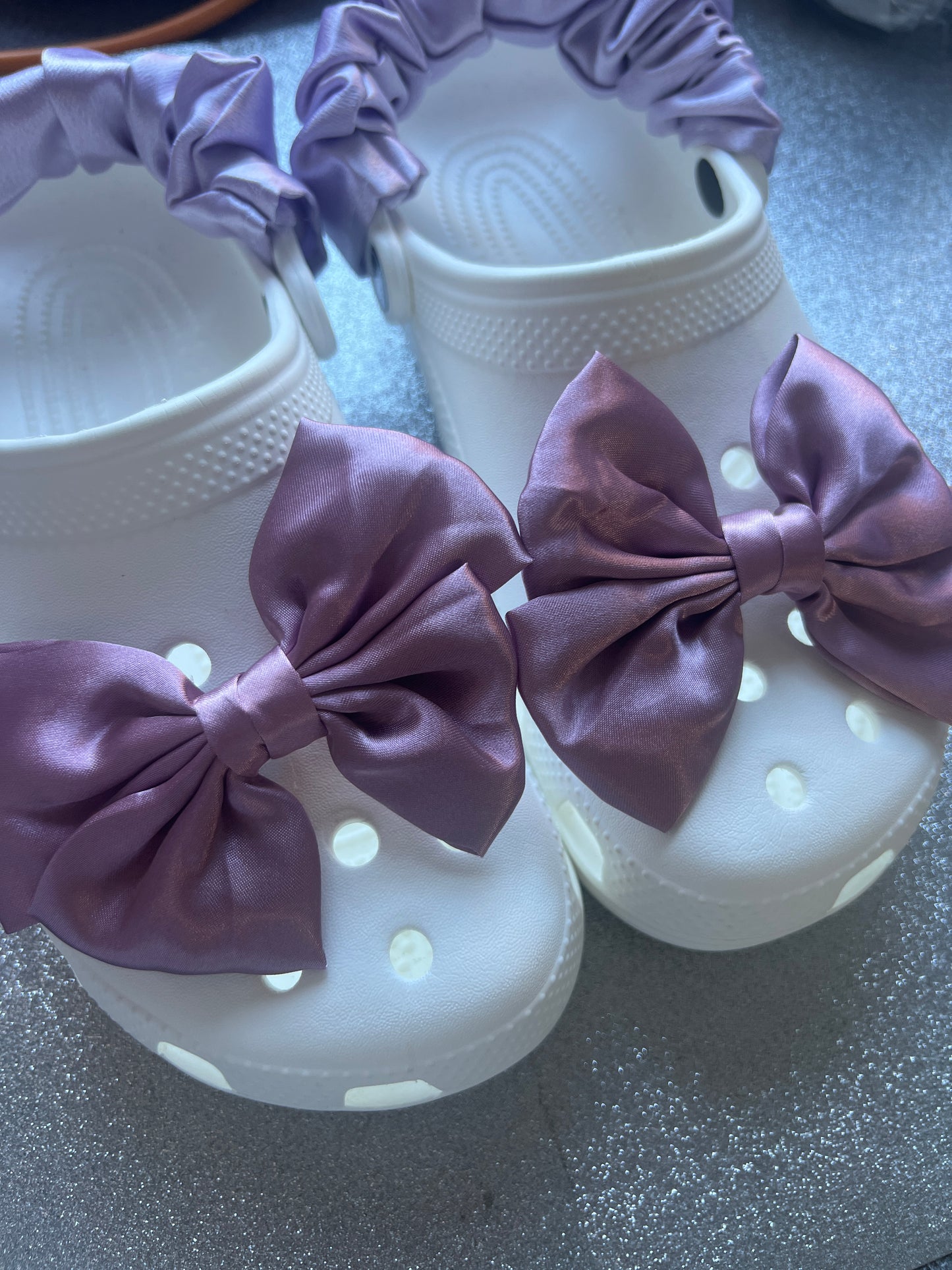 x2 clog bows - multiple colours COMES IN PAIRS