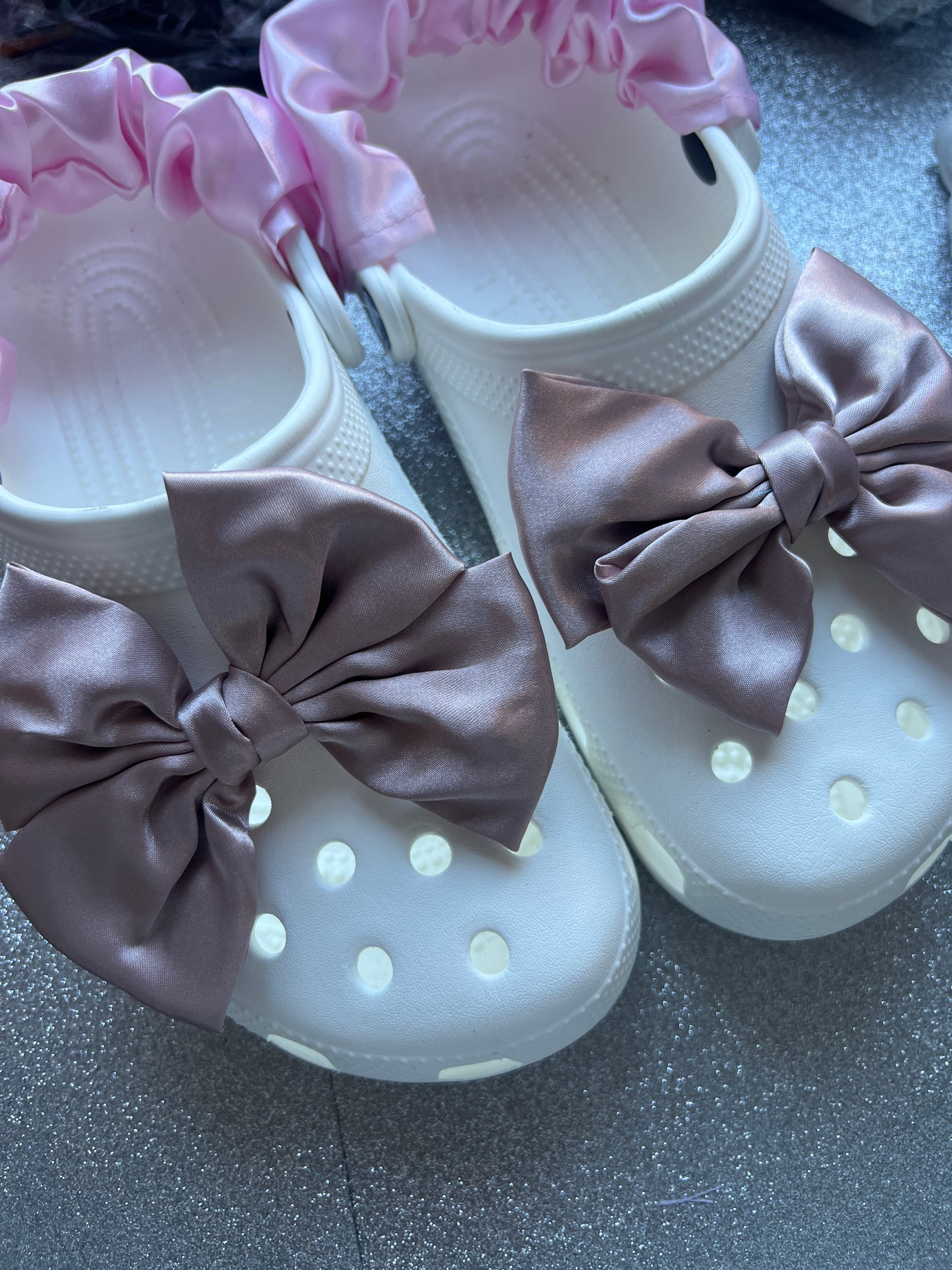 x2 clog bows - multiple colours COMES IN PAIRS