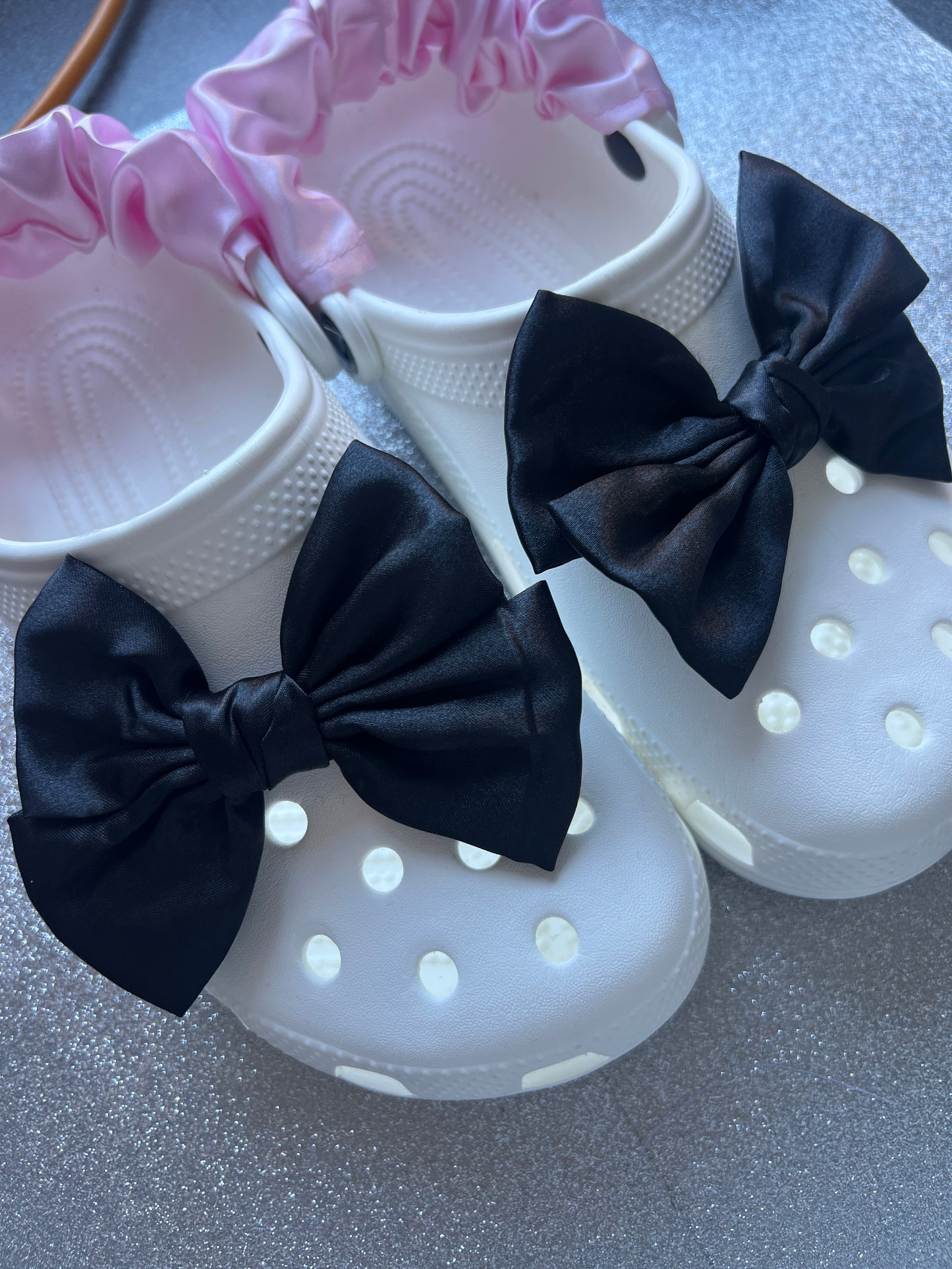 x2 clog bows - multiple colours COMES IN PAIRS