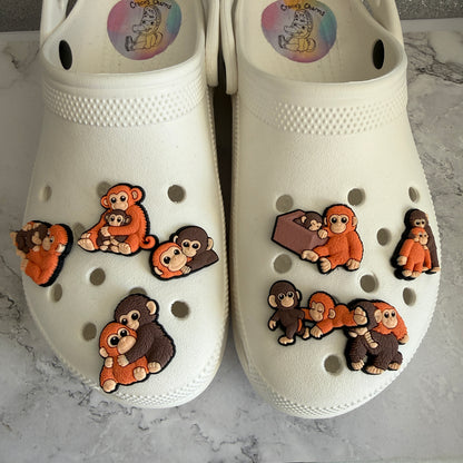 Punch the monkey shoe charm collection