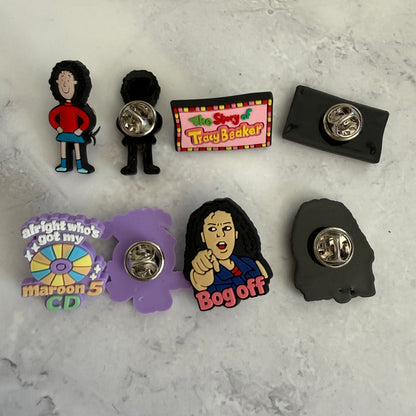 Tracy beaker pin badge collection