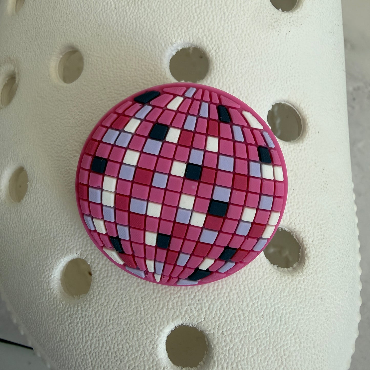 Disco ball shoe charm collection