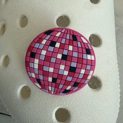 Disco ball shoe charm collection