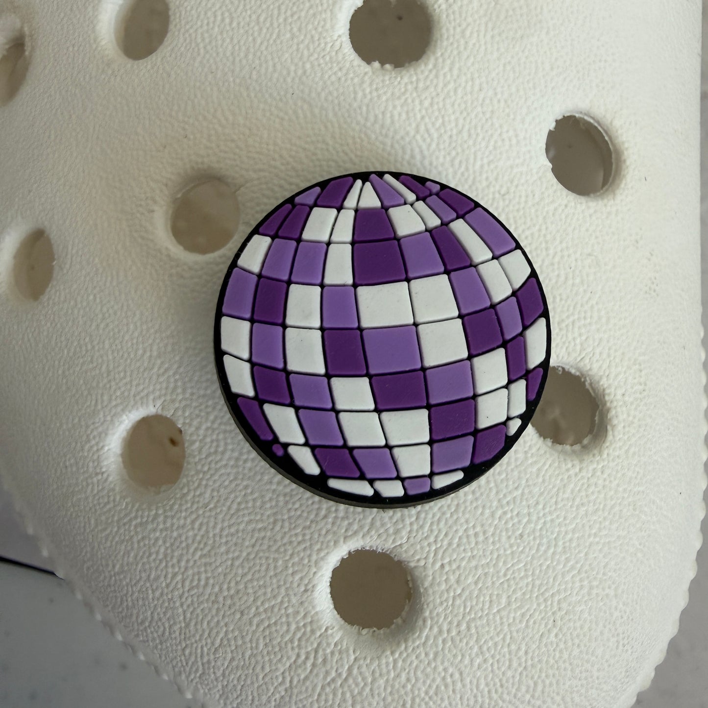 Disco ball shoe charm collection