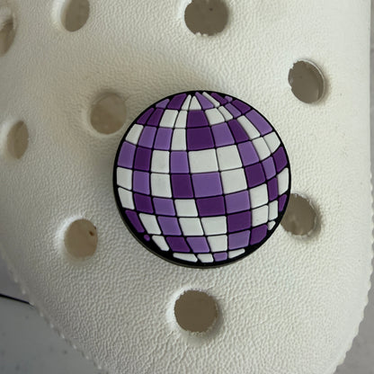 Disco ball shoe charm collection