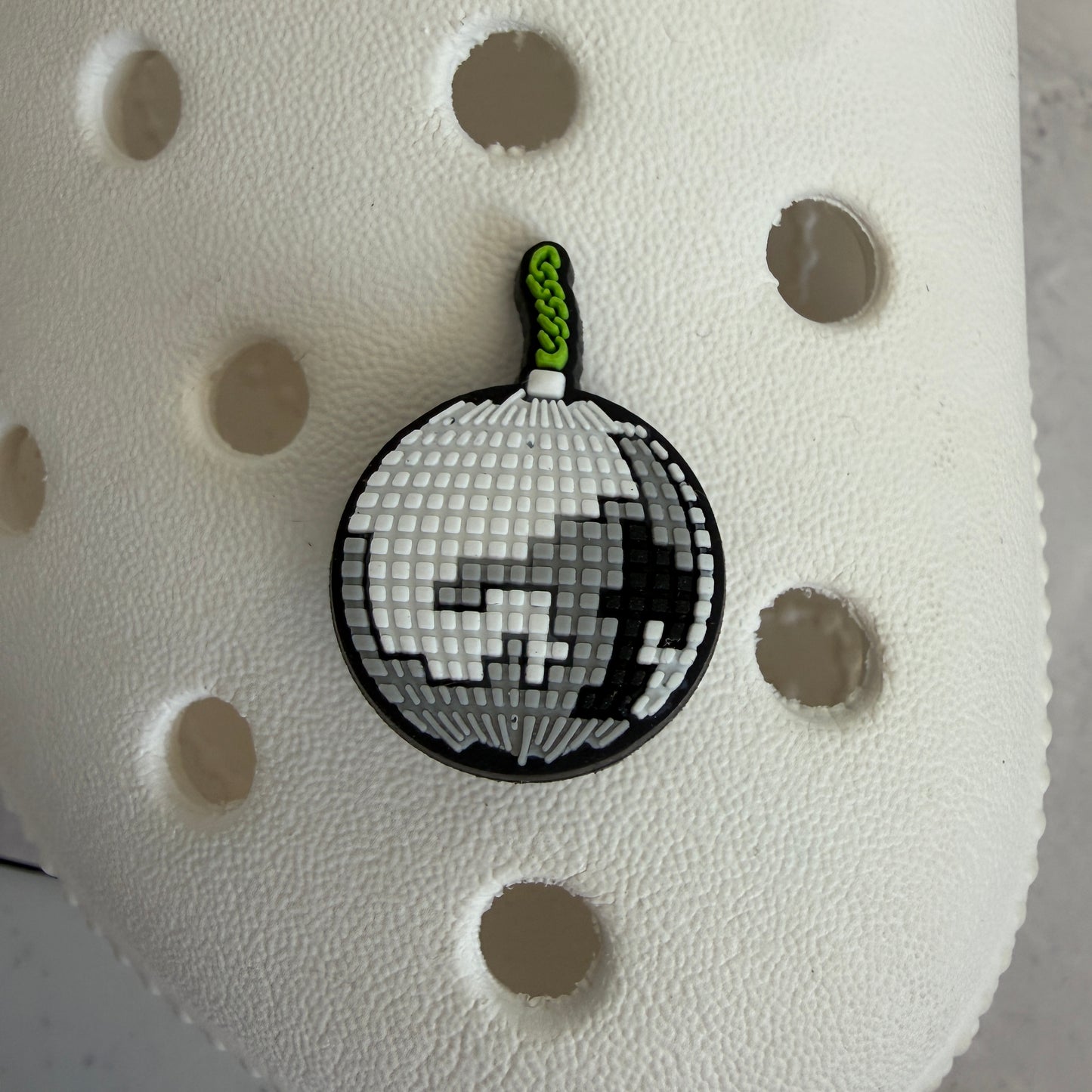 Disco ball shoe charm collection