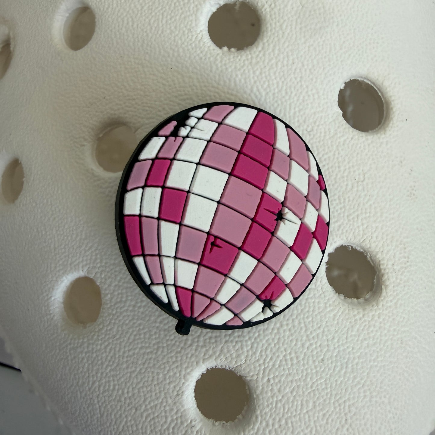 Disco ball shoe charm collection