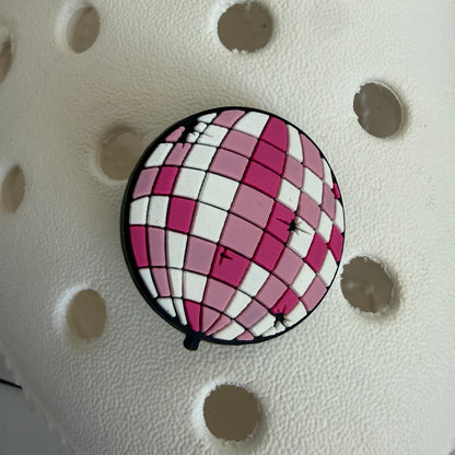 Disco ball shoe charm collection