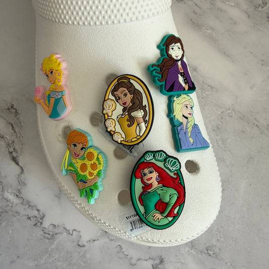 Princess Frozen Ariel Belle shoe charm collection