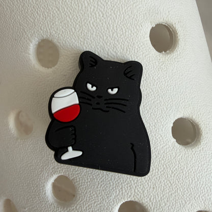 Wine lover funny animal shoe charm collection