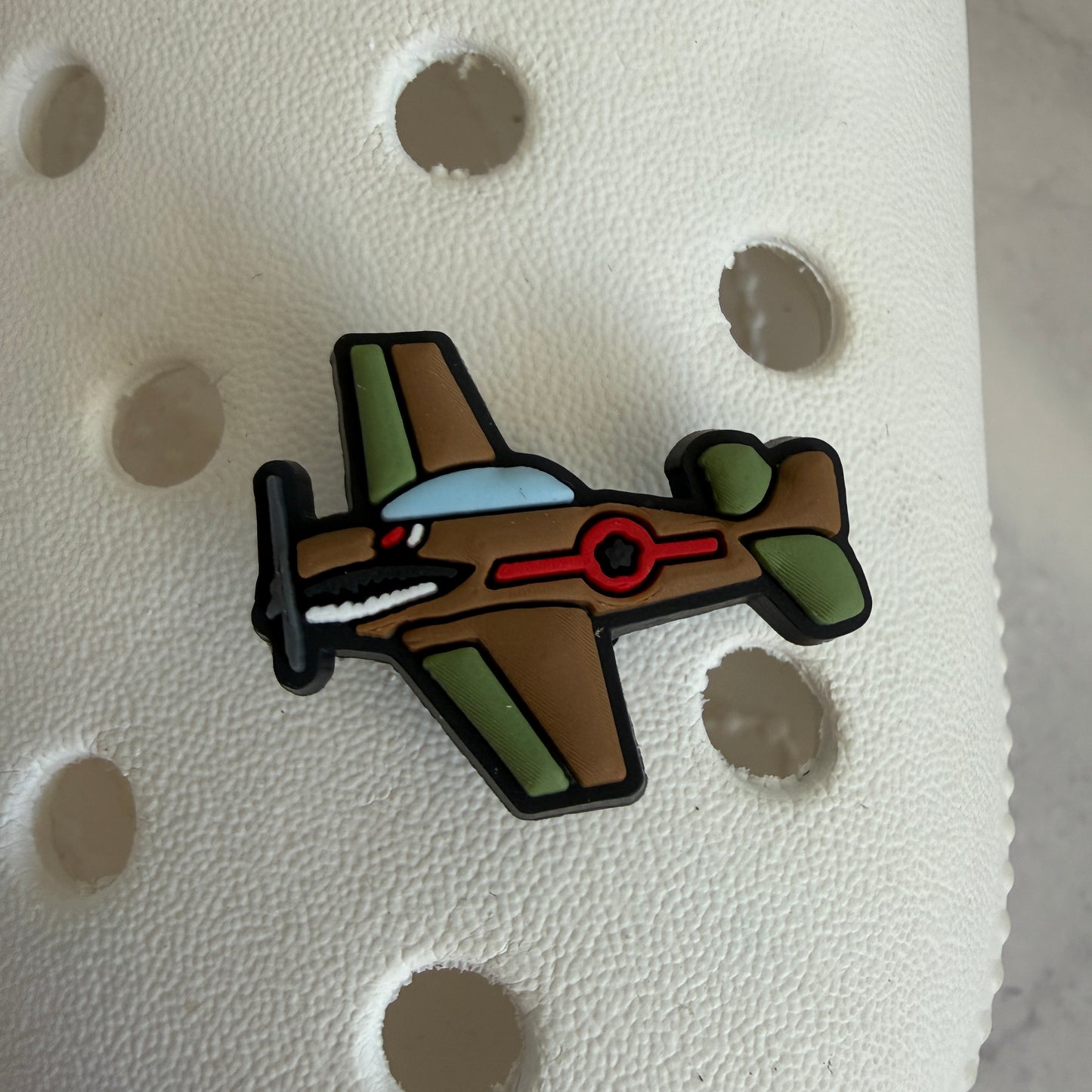 Fighter jet shoe charm collection