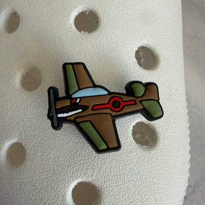 Fighter jet shoe charm collection