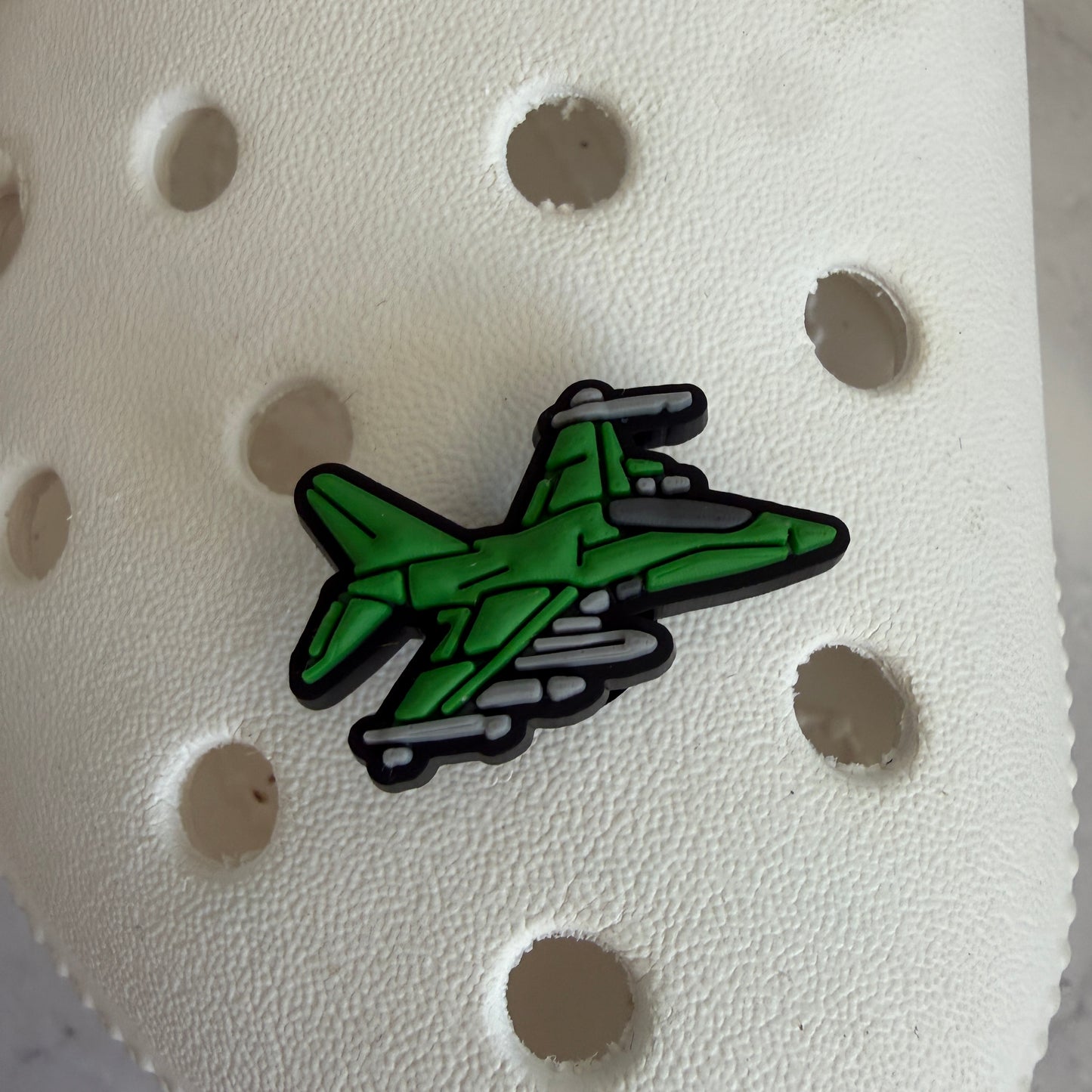 Fighter jet shoe charm collection