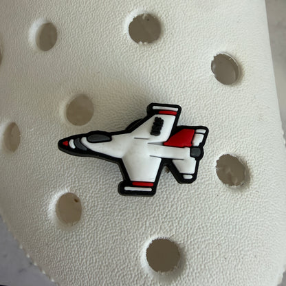 Fighter jet shoe charm collection