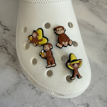 Curious George monkey shoe charm collection