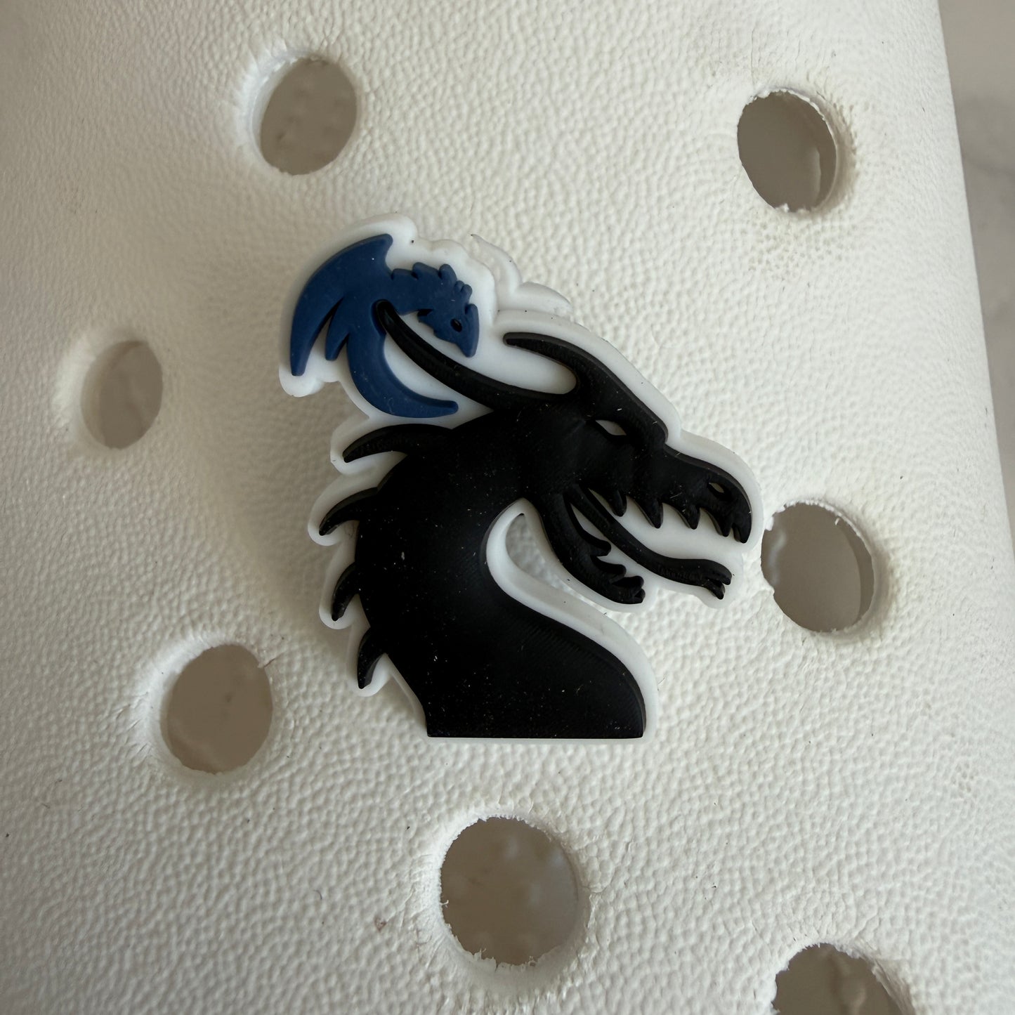Fourth wing dragon book shoe charm