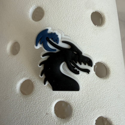 Fourth wing dragon book shoe charm