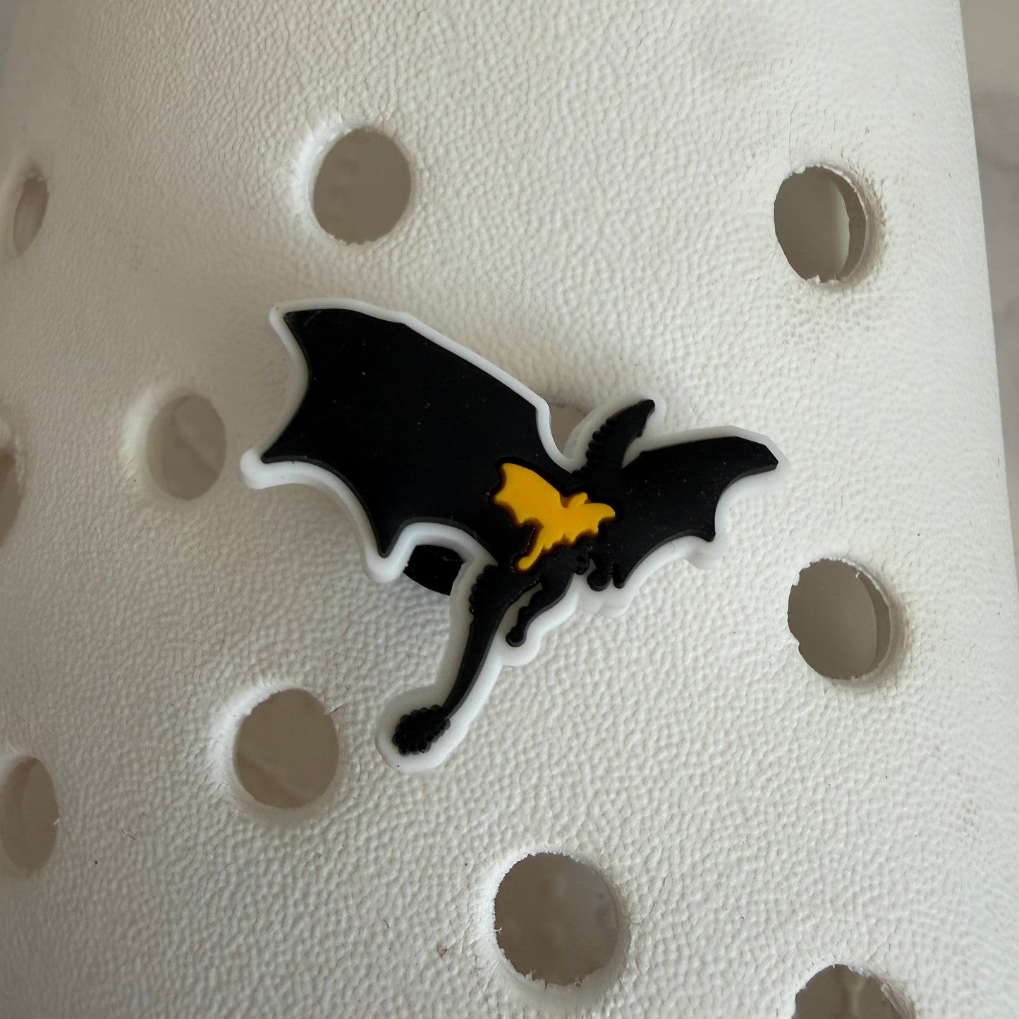 Fourth wing dragon book shoe charm
