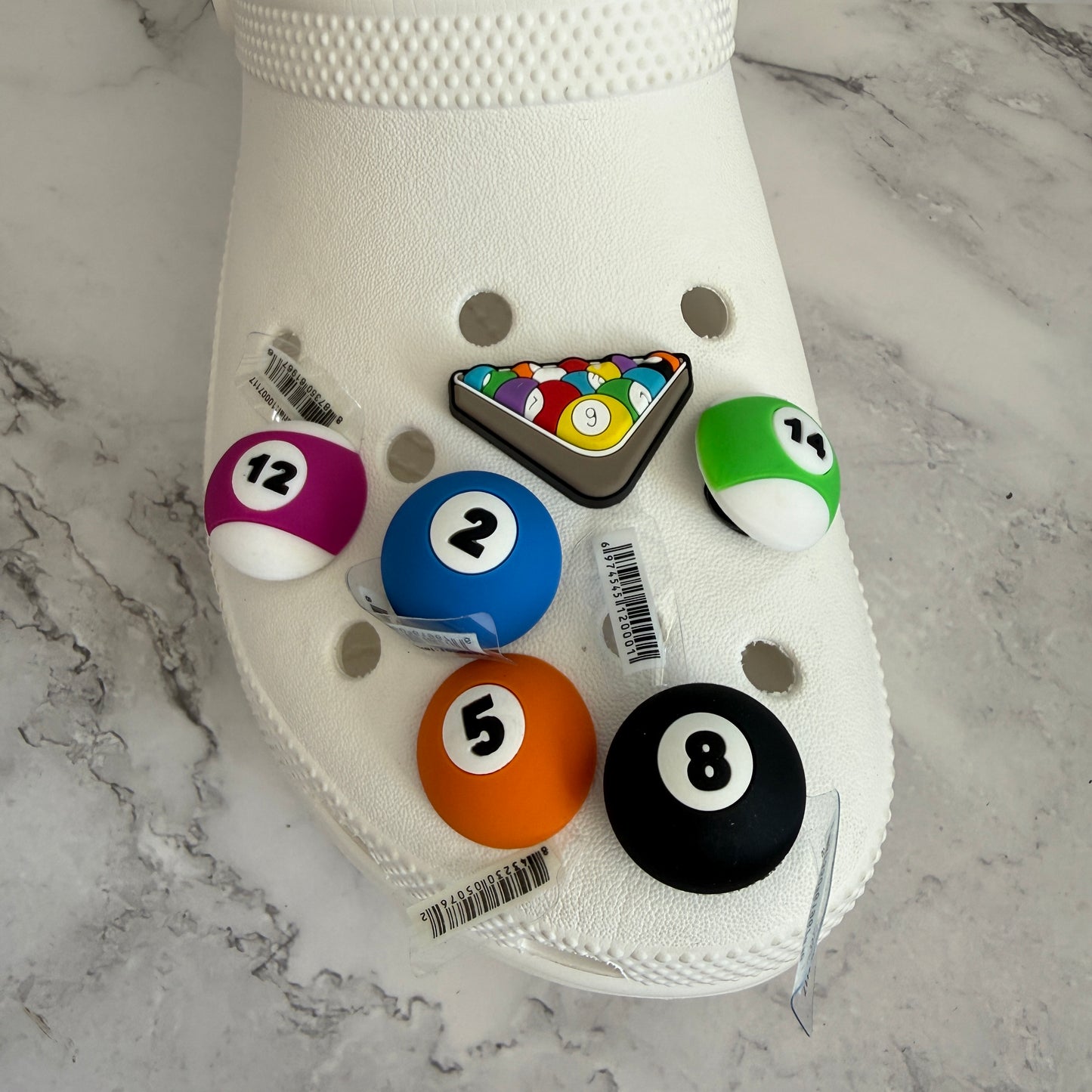 Premium 3d snooker/pool shoe charm collection