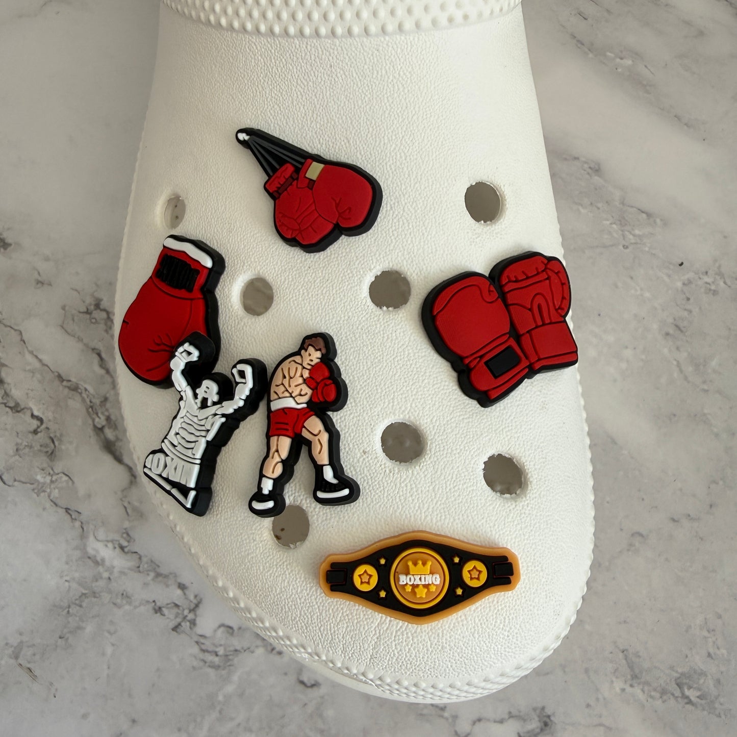 Boxing shoe charm collection