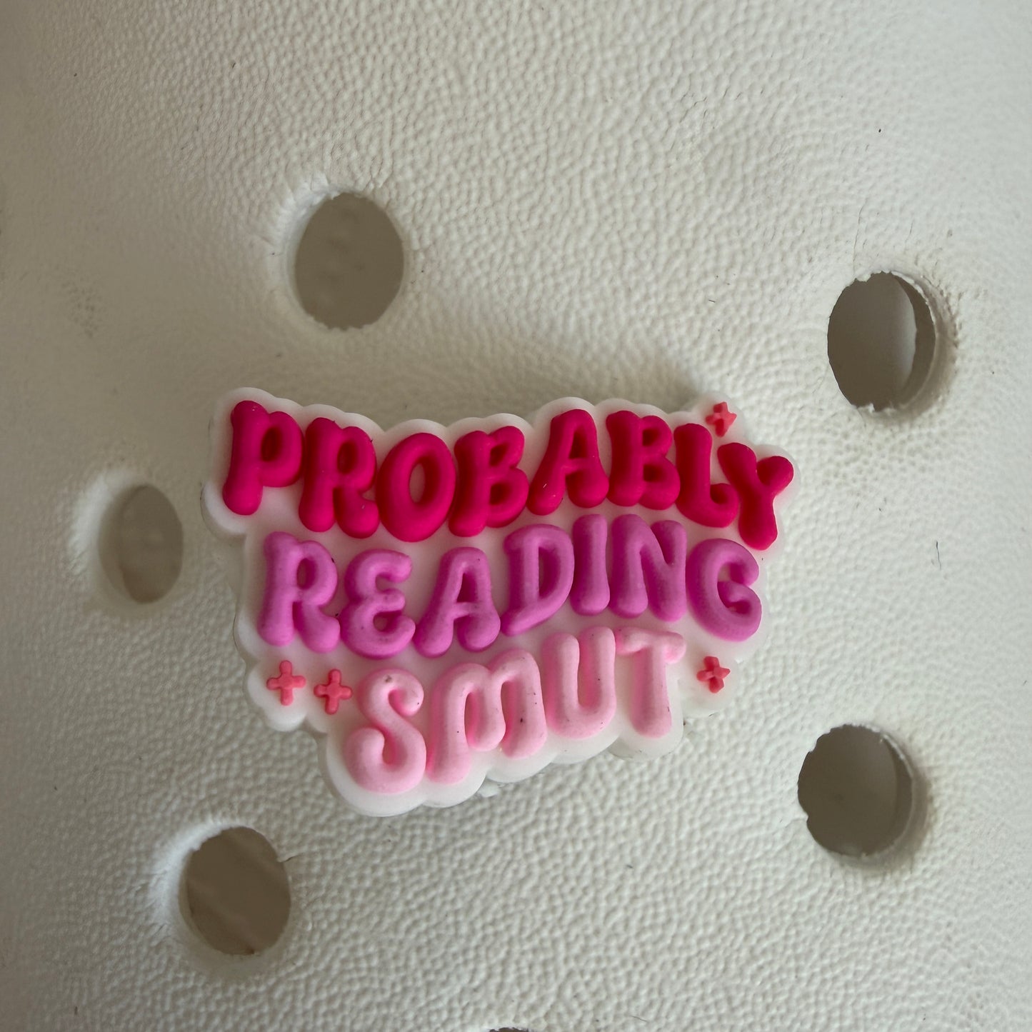 Smut book reader shoe charm collection - bookish booktok