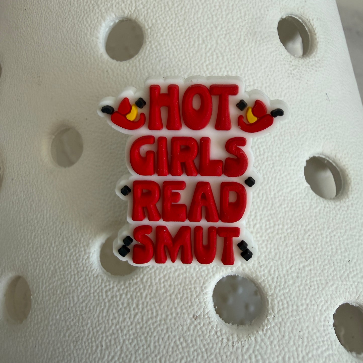 Smut book reader shoe charm collection - bookish booktok