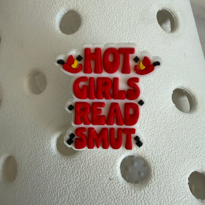 Smut book reader shoe charm collection - bookish booktok