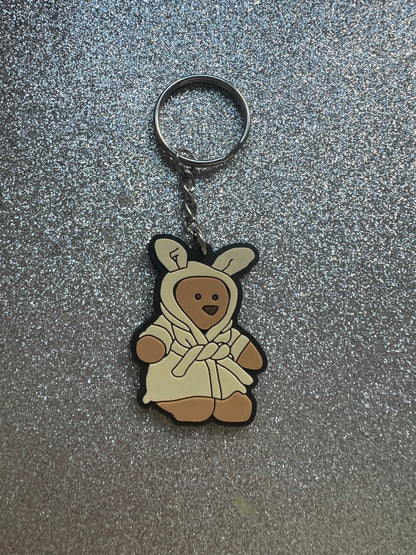Large and small KEYRINGS - teddy collection custom/handmade