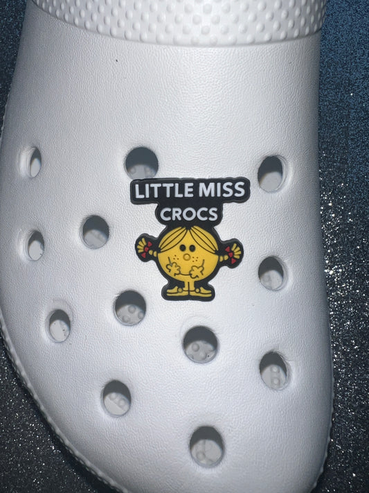 Little miss croc shoe charm - custom made