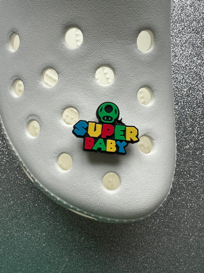Super daddy, mummy, sister brother baby grandma shoe charm collection