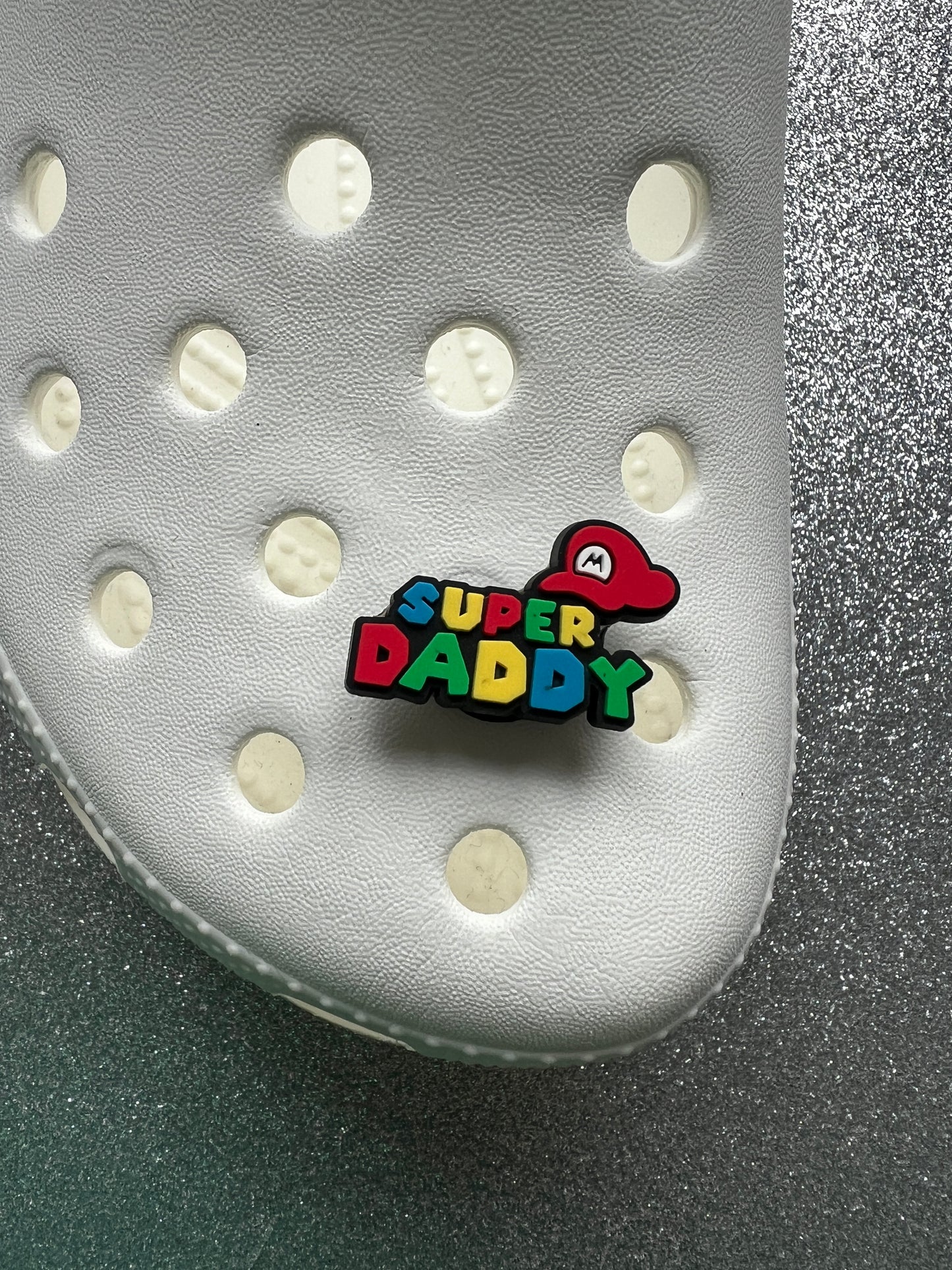 Super daddy, mummy, sister brother baby grandma shoe charm collection