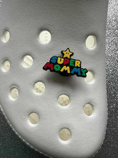 Super daddy, mummy, sister brother baby grandma shoe charm collection