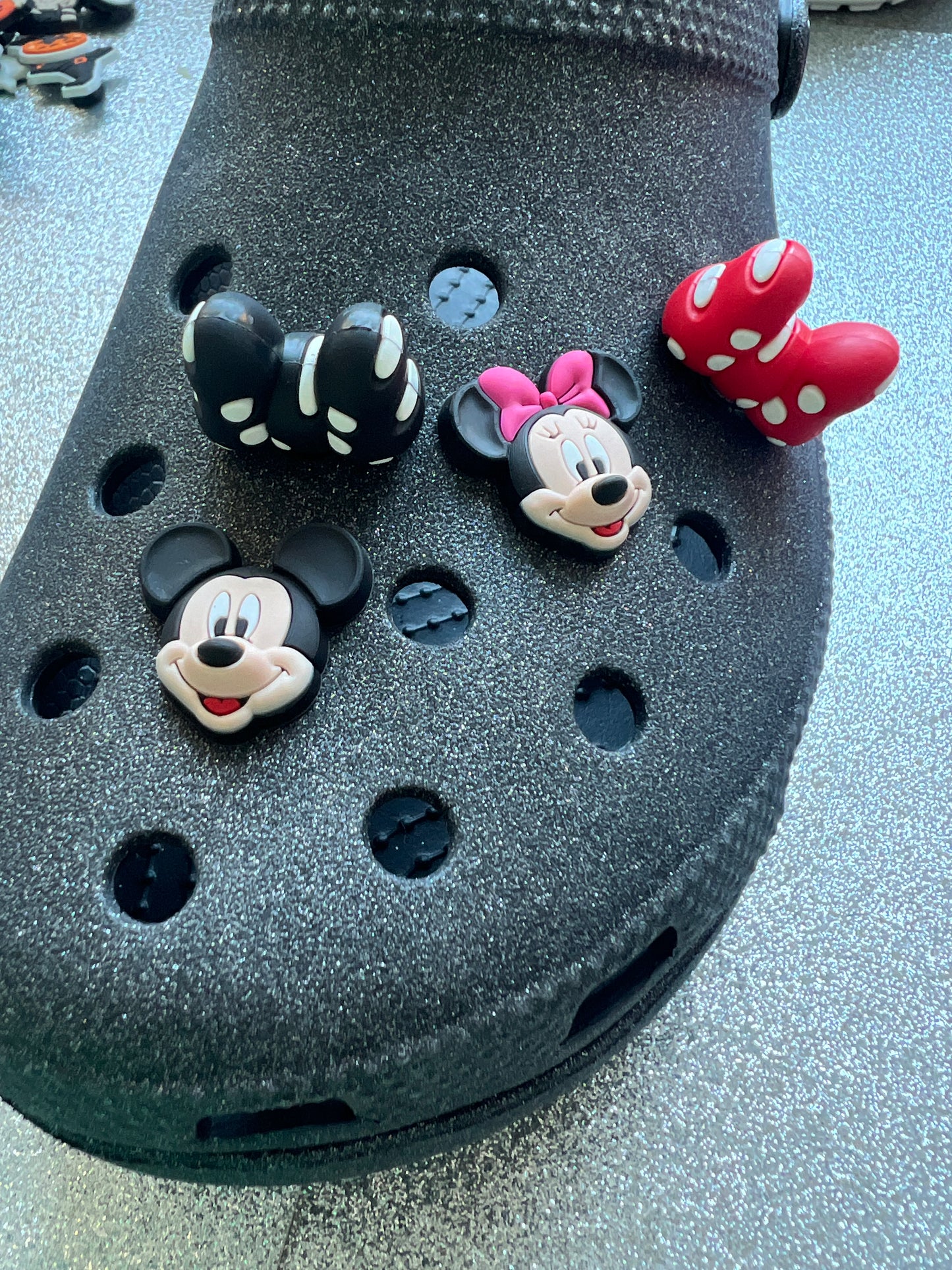 3D Mouse shoe charm collection