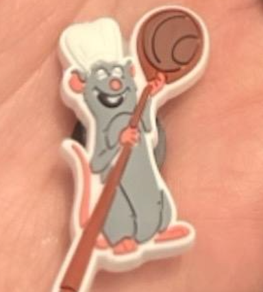 Cartoon rat chef movie shoe charm bundle